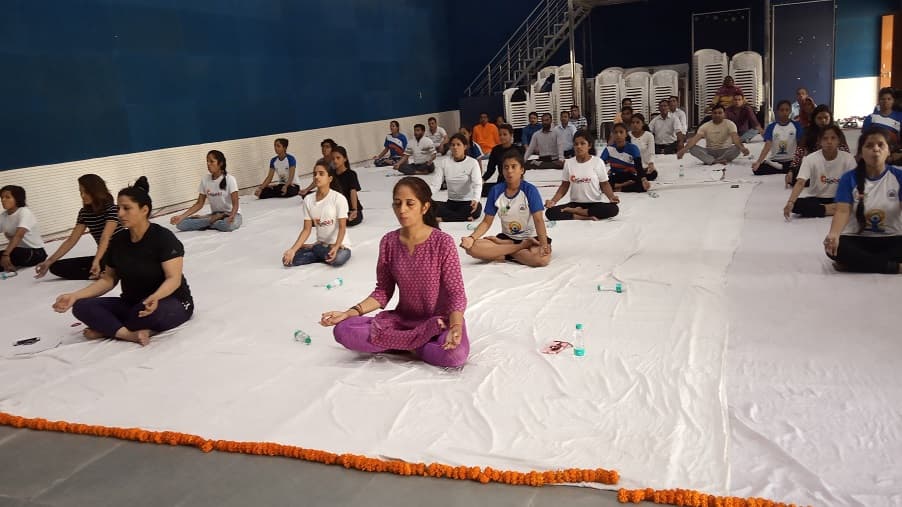 Bhagini Nivedita College Yoga day photo 4